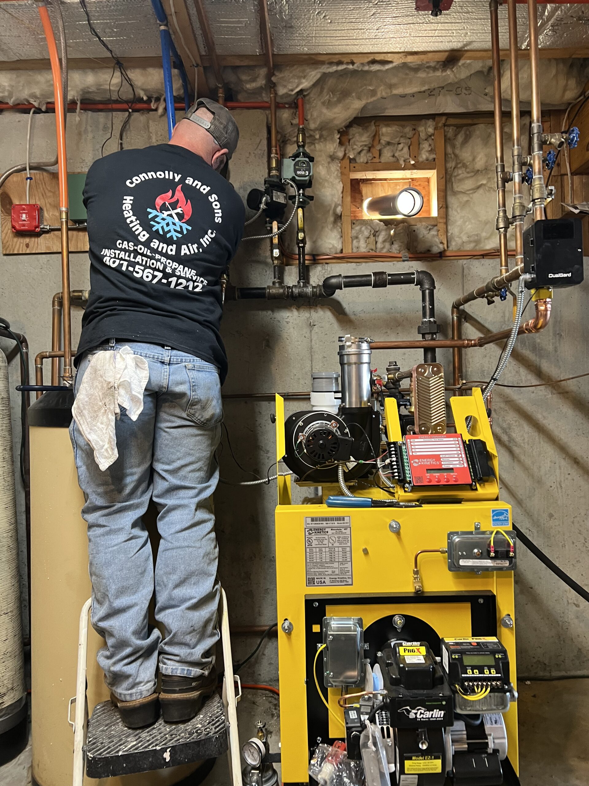 New boiler install in progress.